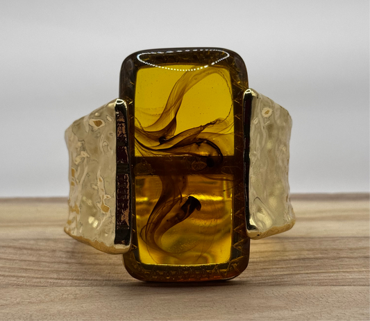 Golden Flame Statement Cuff