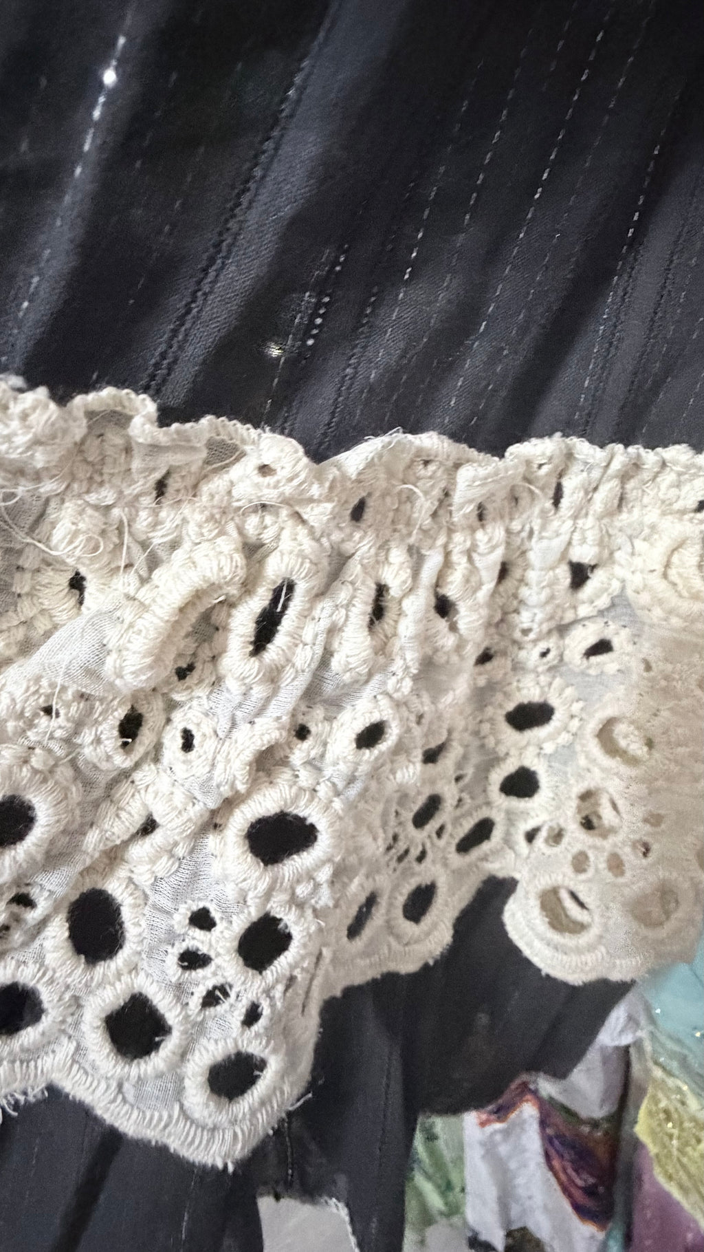 Midnight Jardin Embroidered Lace Maxi Dress