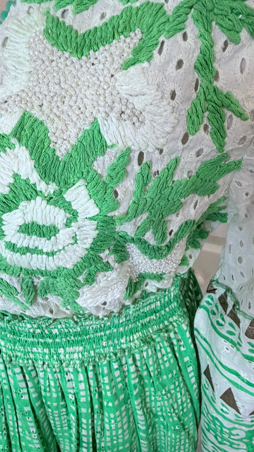 Emerald Coast Embroidered Maxi Dress
