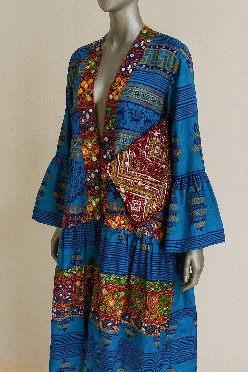 Mosaic Mirage Kaftan & Clutch Set