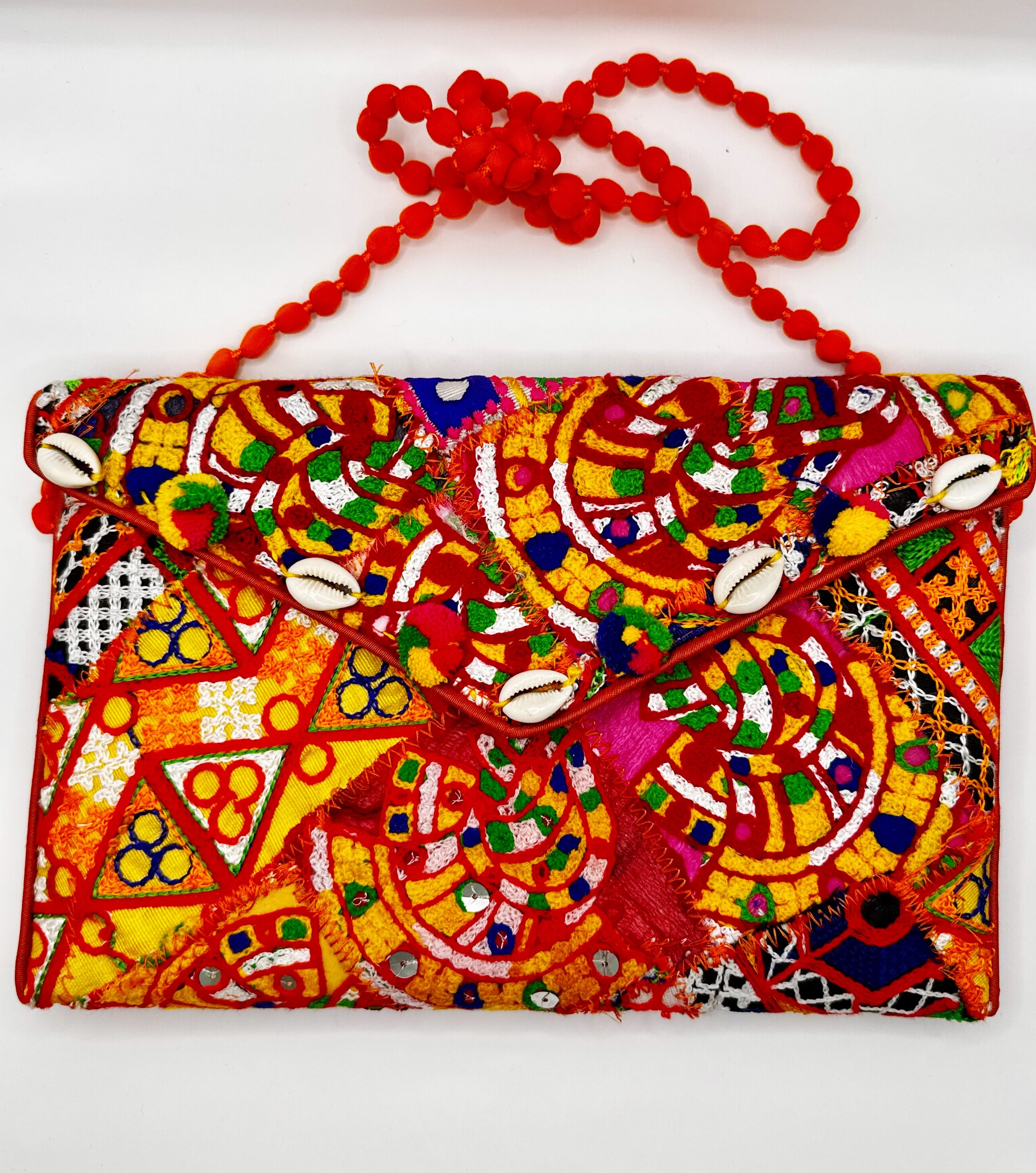 Golden Mirage Kaftan & Clutch Set