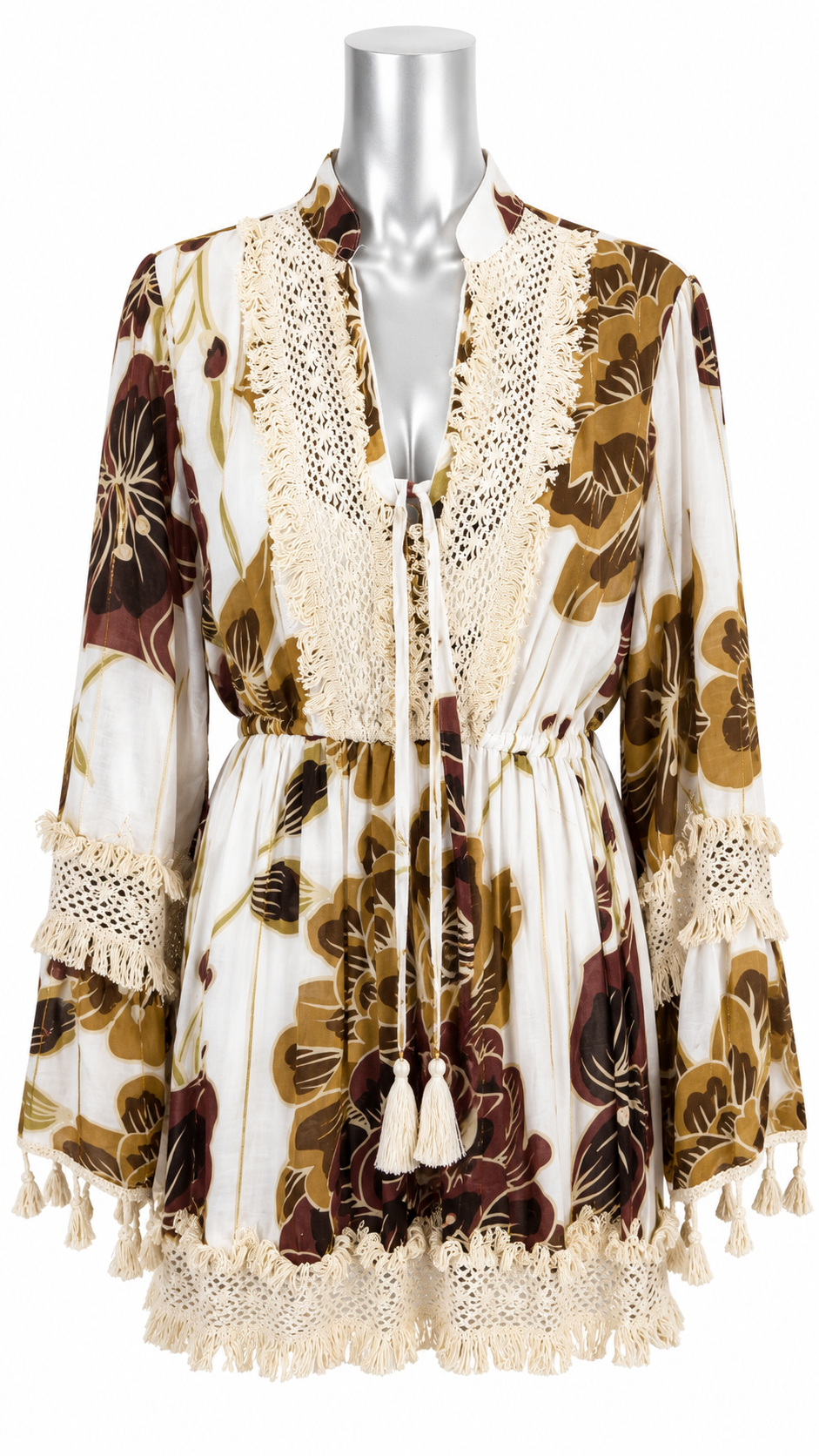 The Mocha Bloom Boho Maxi Dress