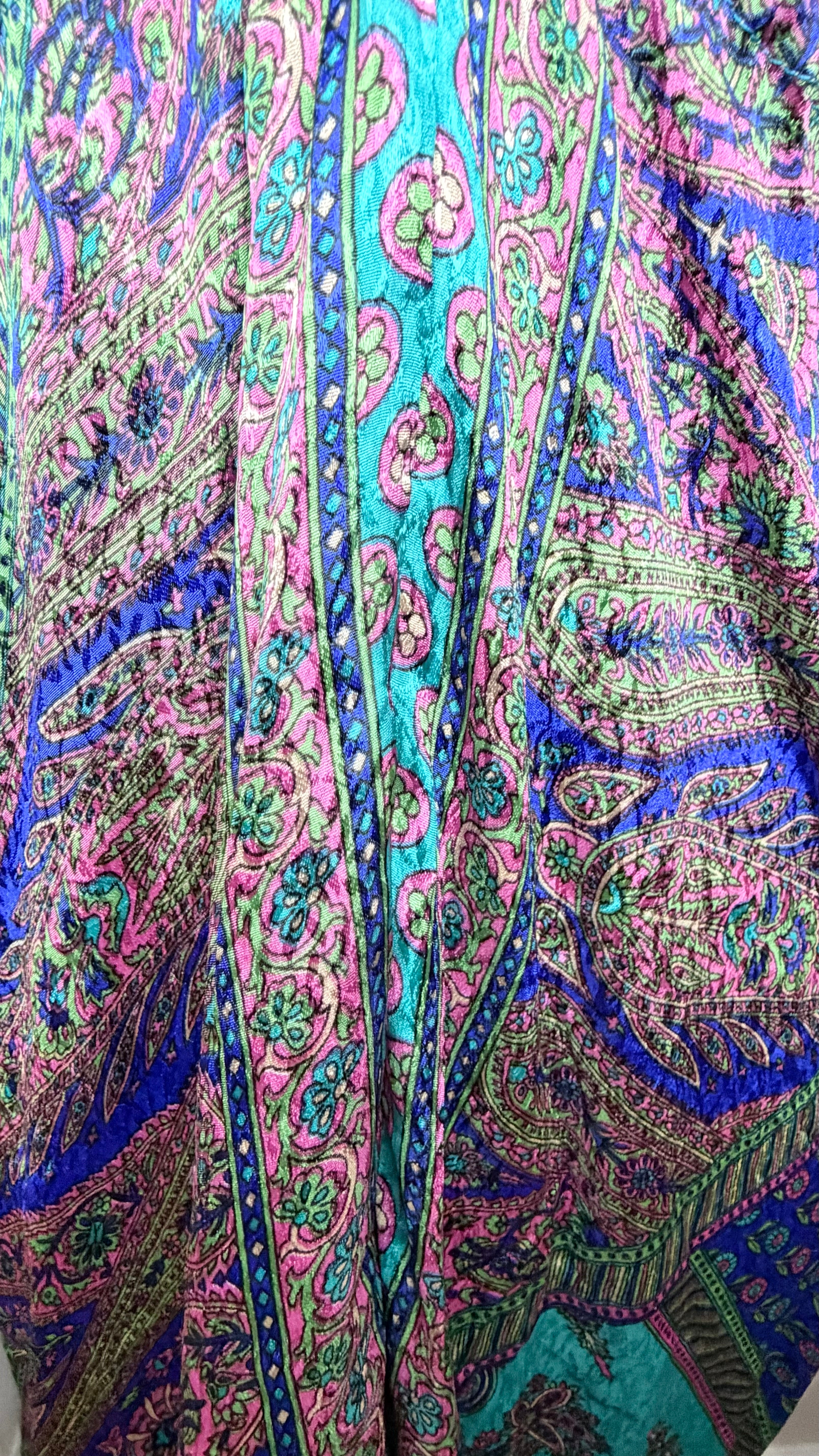 Ocean Jewel Boho Silk Maxi
