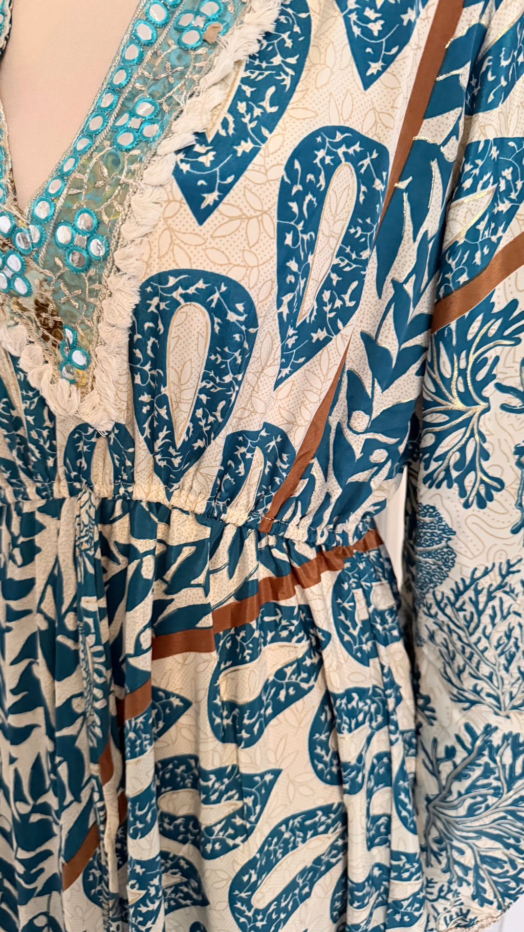 Coastal Muse Cold-Pressed Silk Maxi Dress