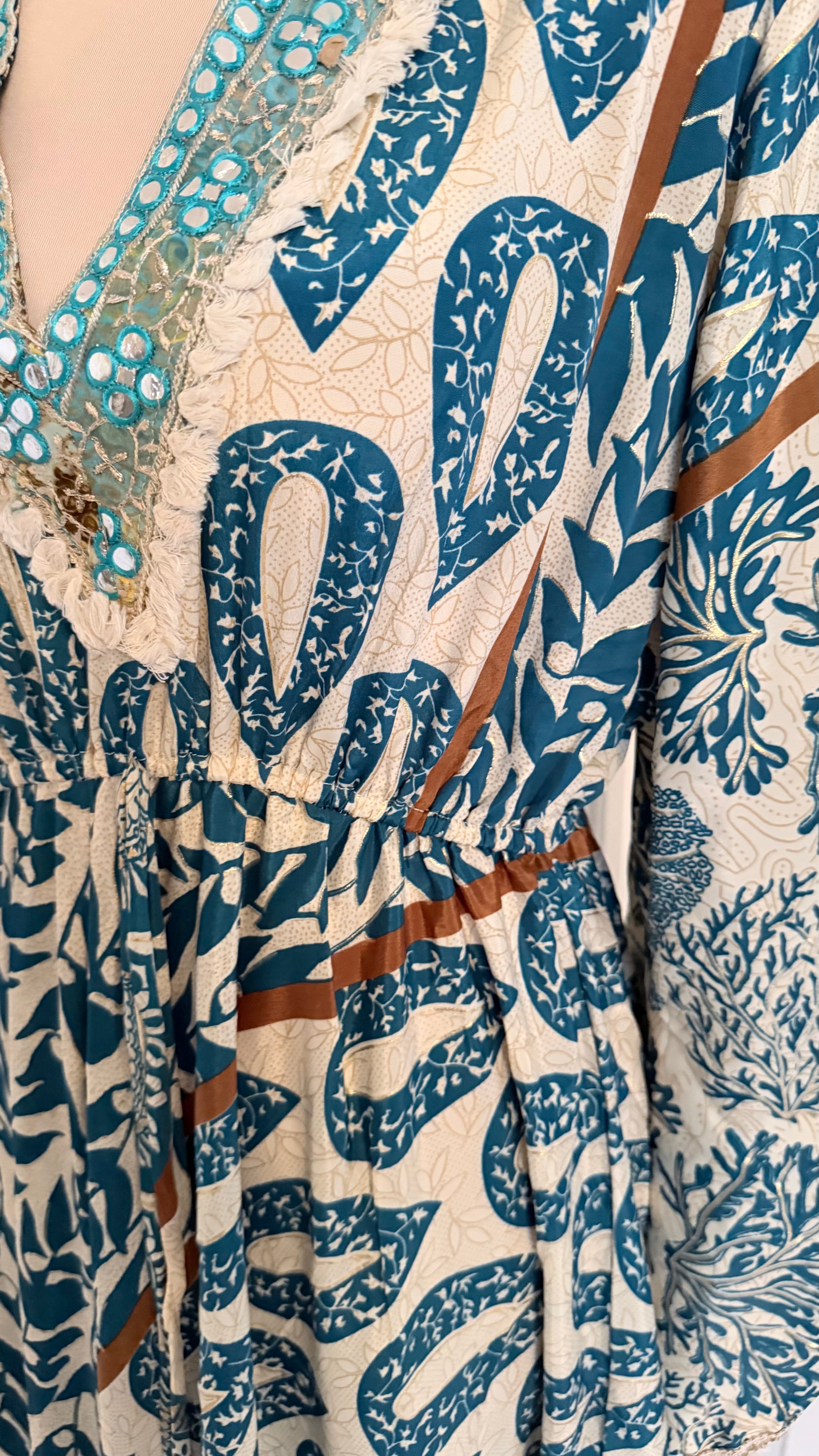 Coastal Muse Cold-Pressed Silk Maxi Dress