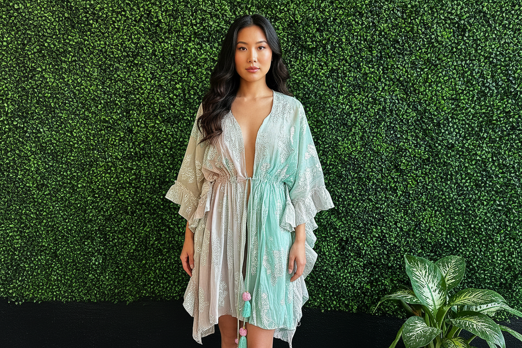 Whispering Tides Kimono