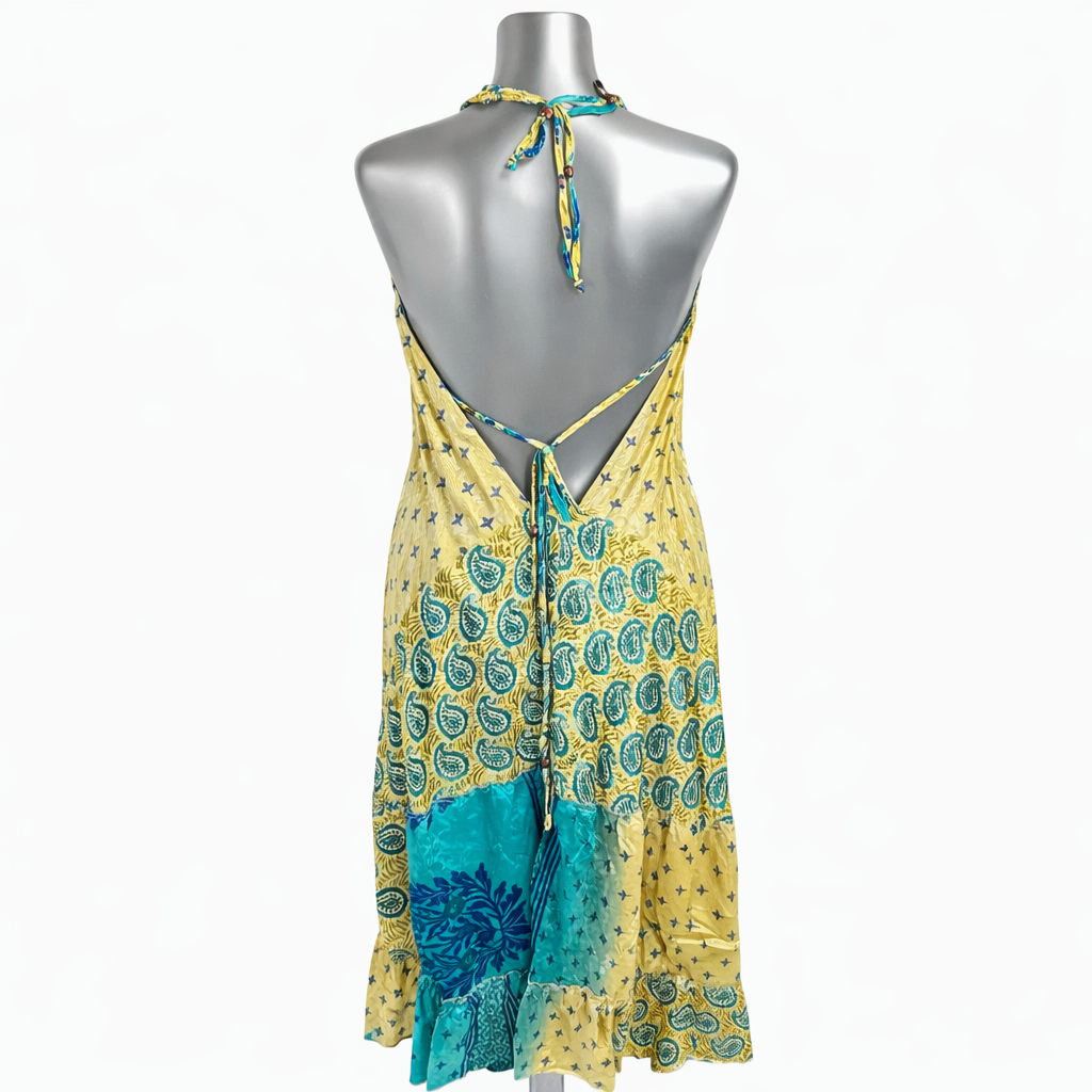 Laguna Whisper Silk Halter Dress