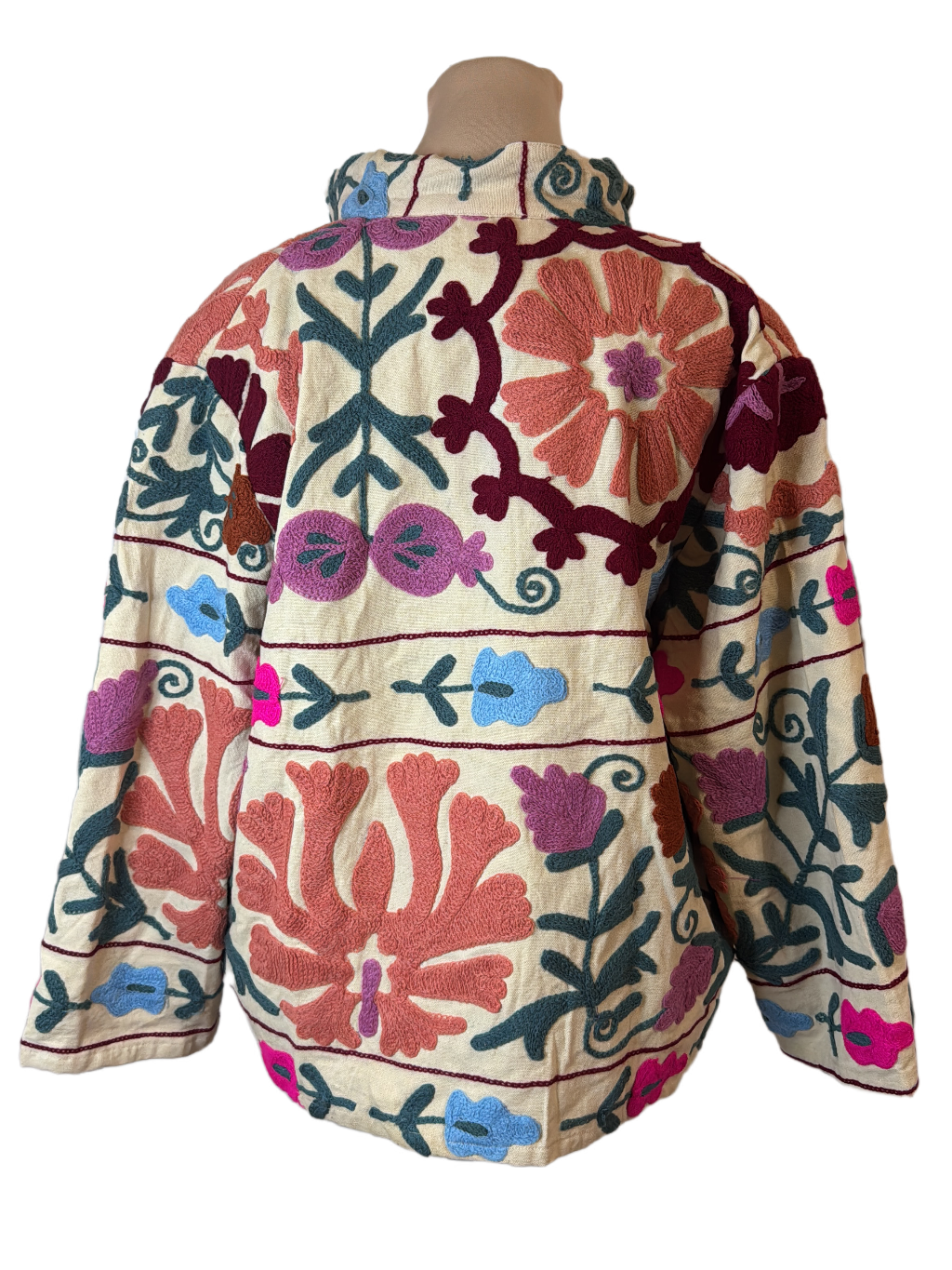 Wild Bloom Suzani Embroidered Jacket