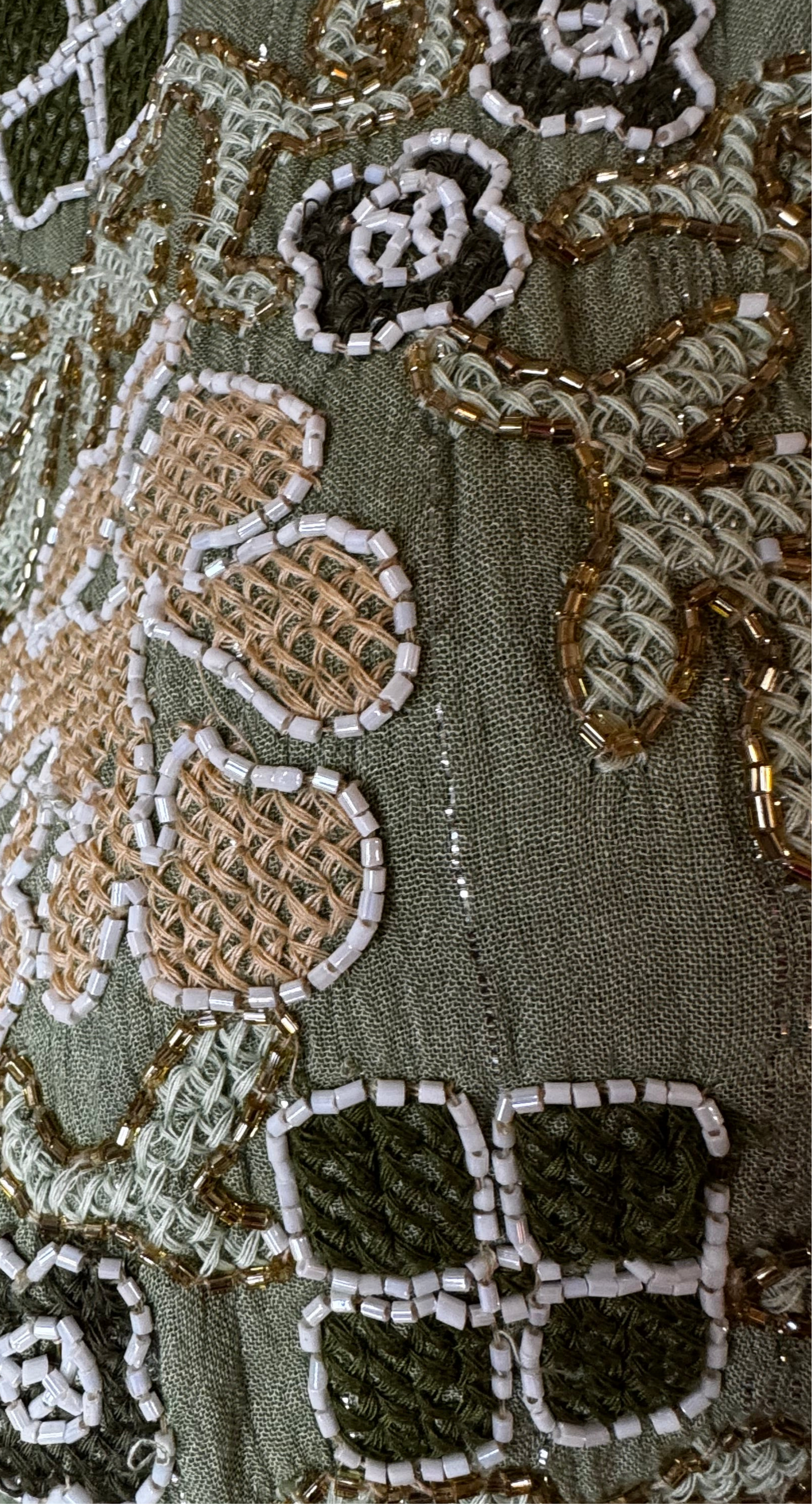 Cream-a Pistachio Maxi Dress