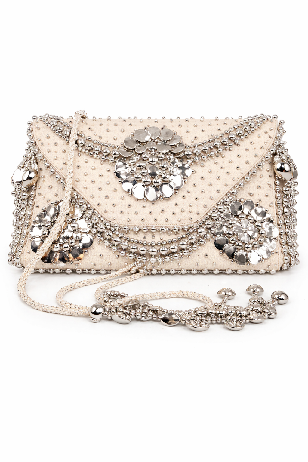 Luna Cascade Embellished Shoulder Bag & Belt Set