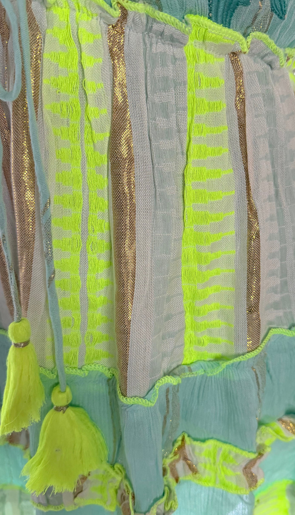 Seafoam Glow Embellished Sundress