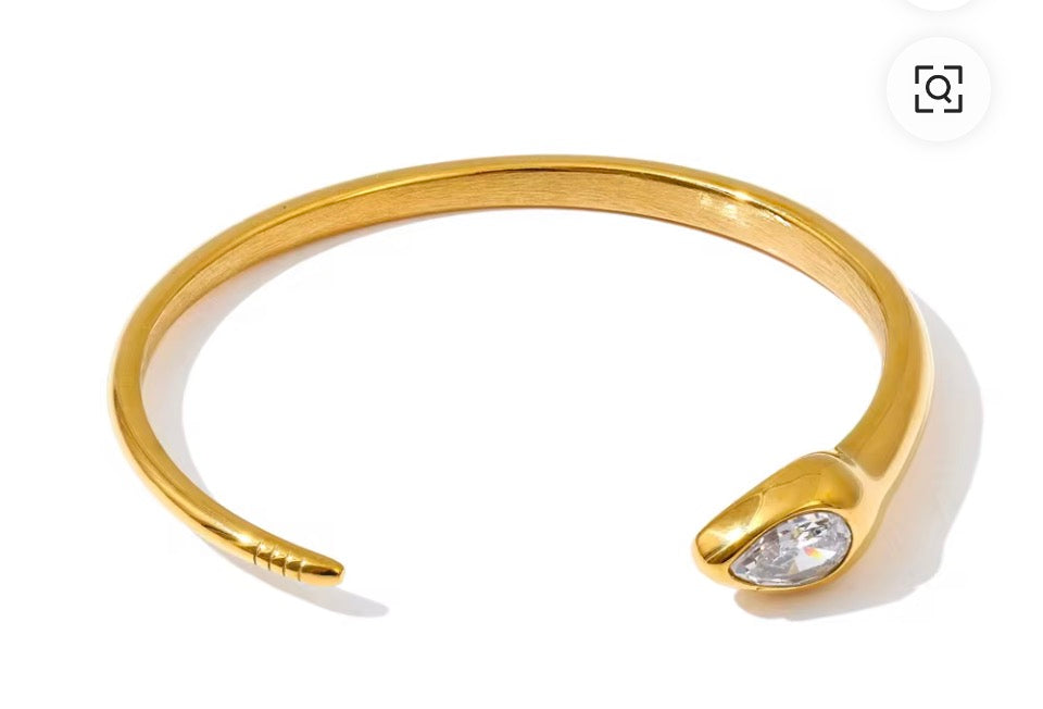 Luna Bezel Trio Jewelry Set - Stainless Steel