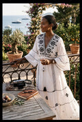 Bella Notte Hand-Embroidered Italian Cotton Maxi