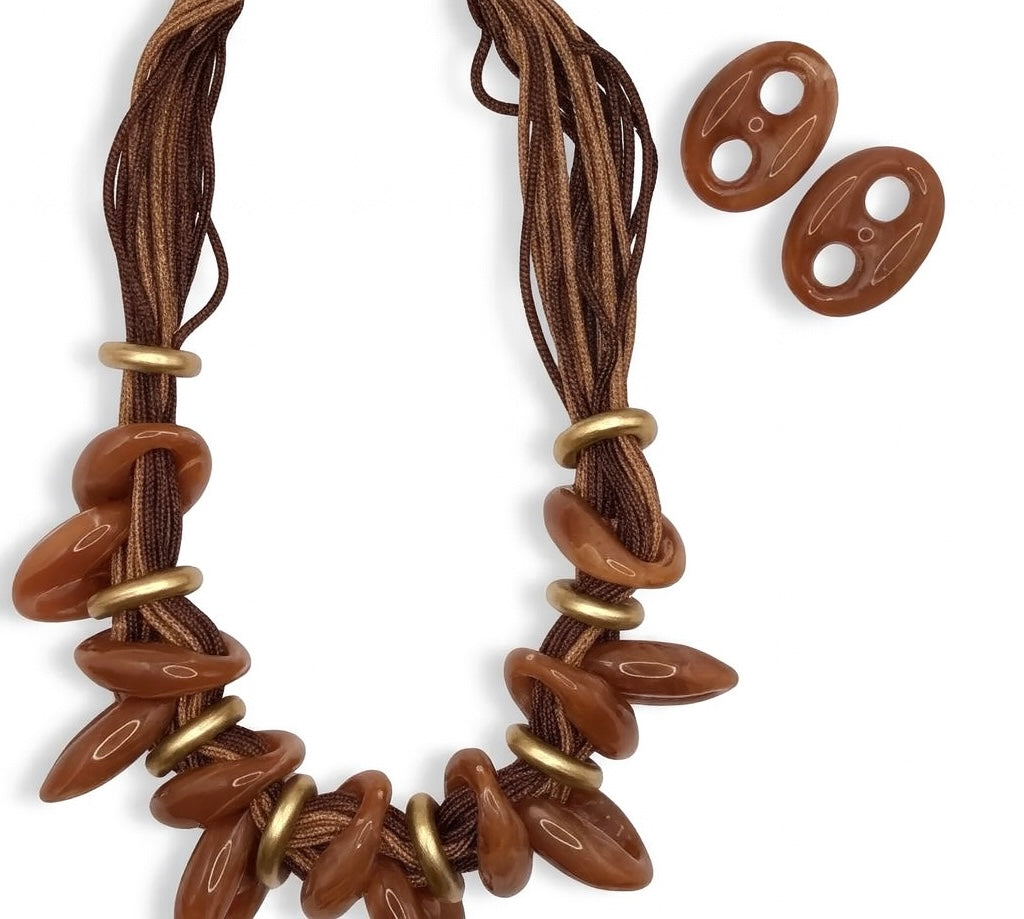 Terra Coil Necklace & Earring Set