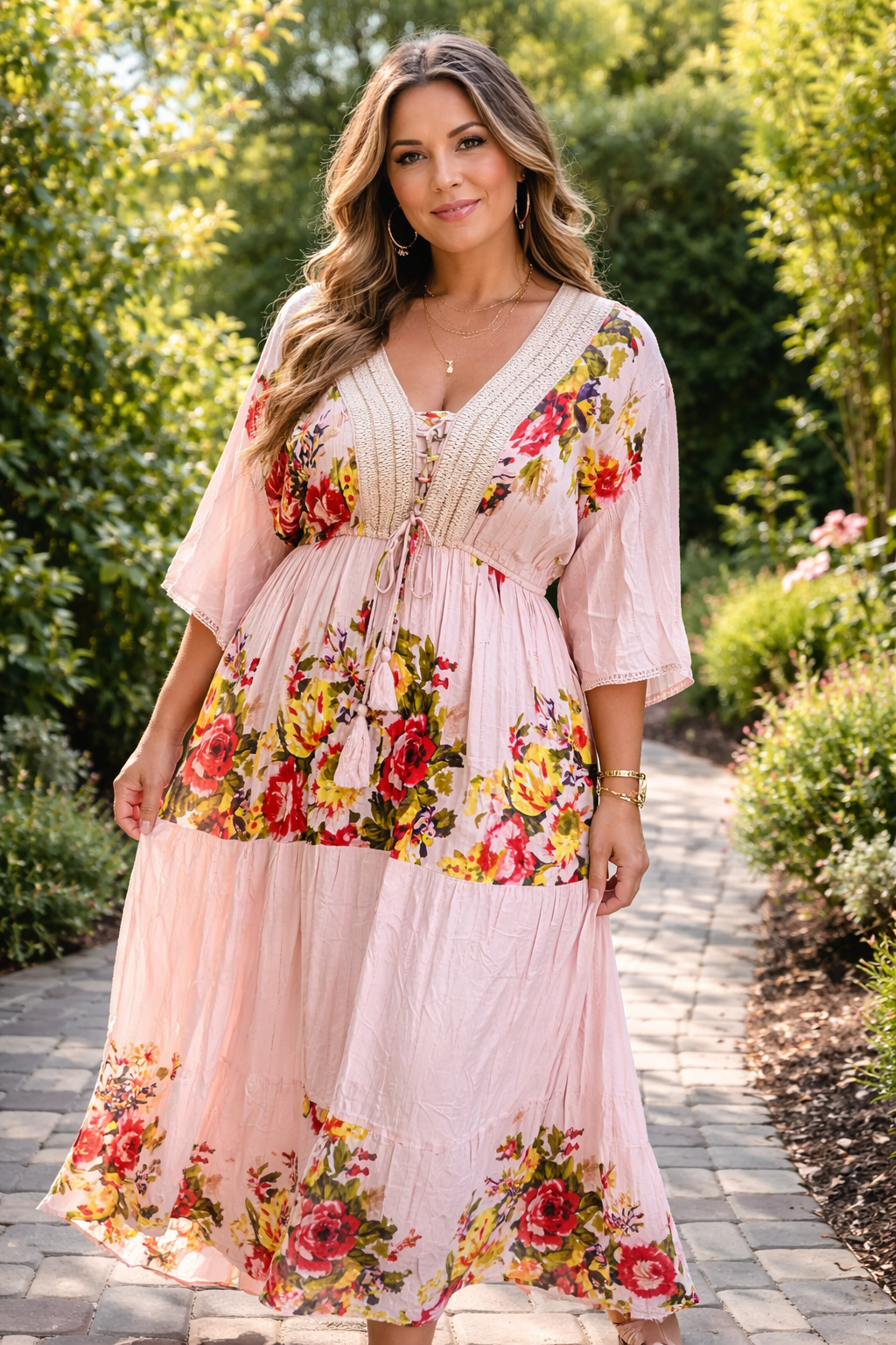 Blossom Breeze Boho Maxi Dress