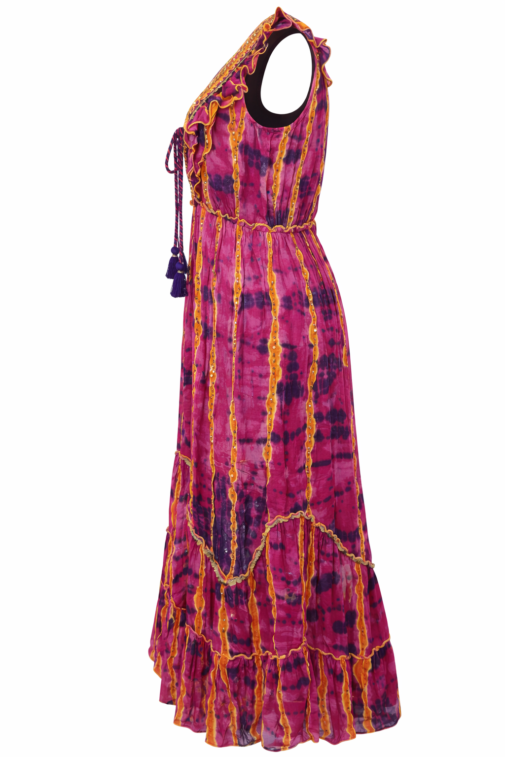 Solara Tie-Dye Boho Maxi Dress