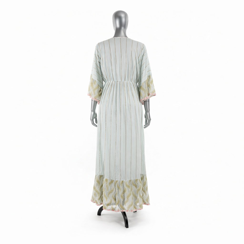 Celeste Embroidered Boho Maxi Dress