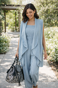Serene Drape Two-Piece Jumpsuit Set