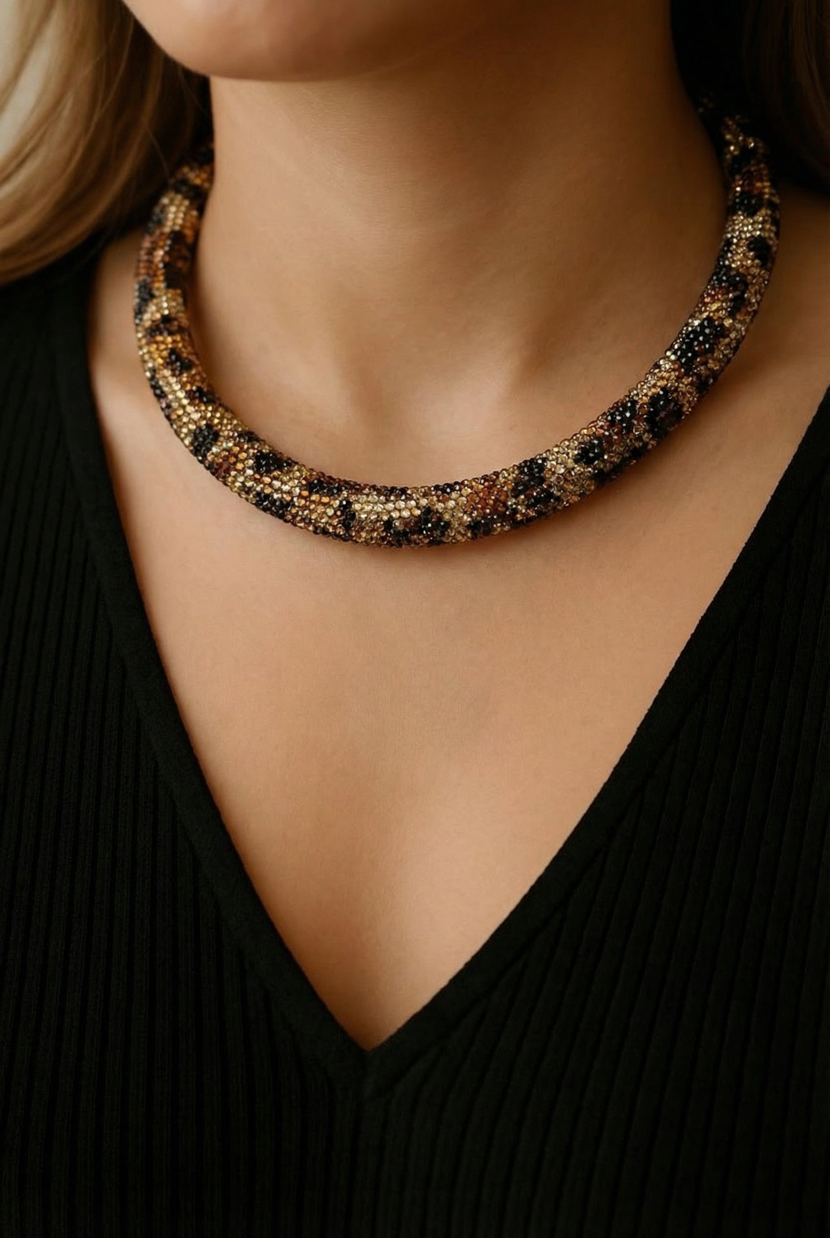 Savanna Glow Leopard Crystal Set