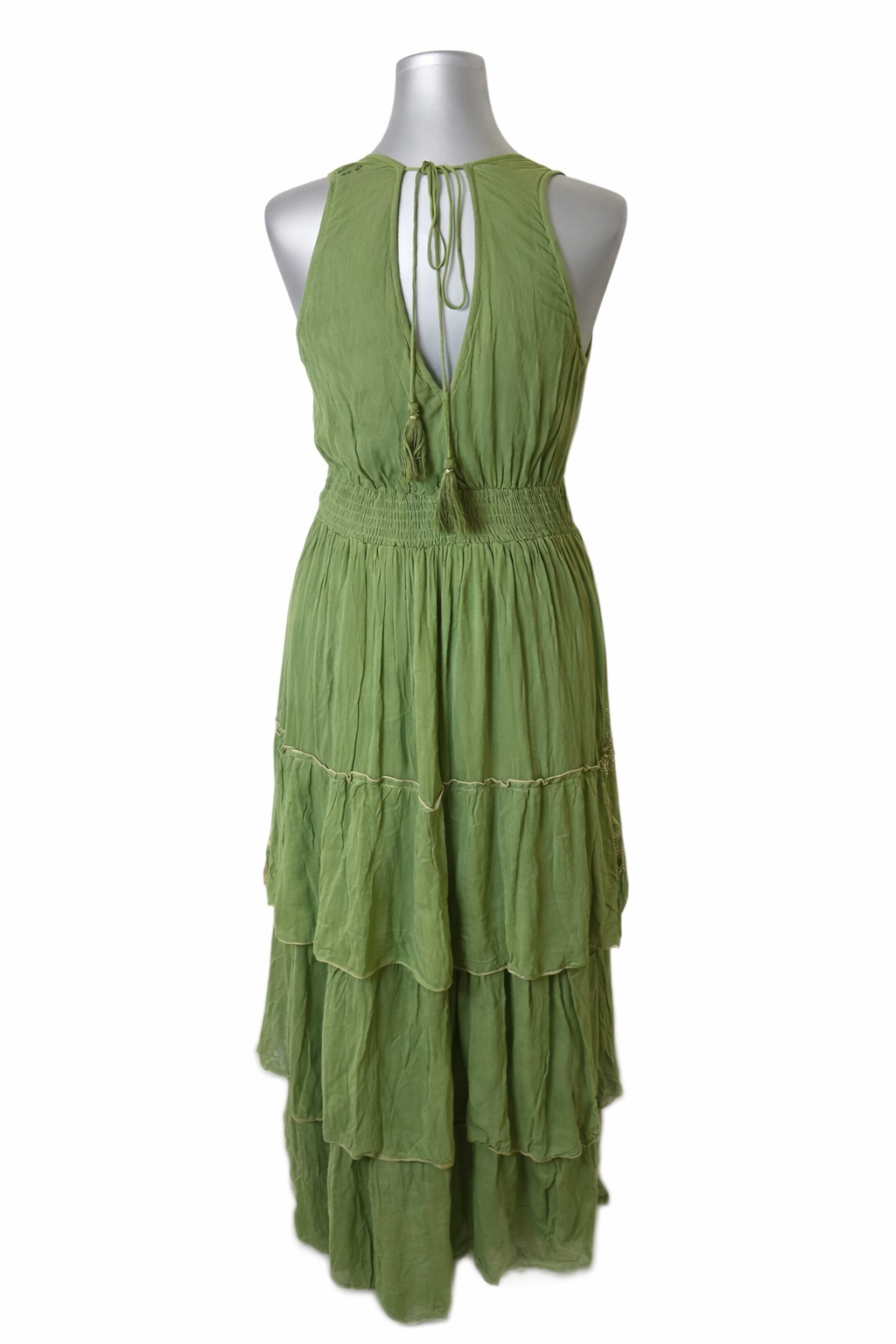 Olive Lumière Bohemian Maxi Dress