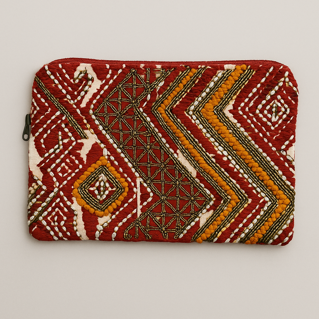 Mosaic Mirage Kaftan & Clutch Set