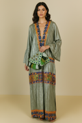 Meadow Bloom Kaftan & Clutch Set