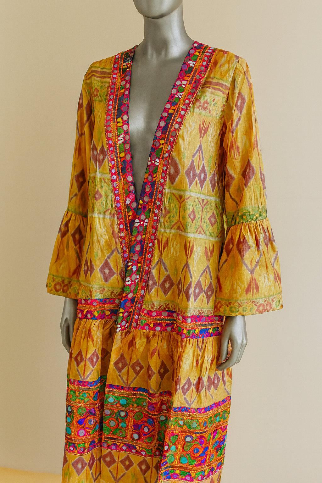 Golden Mirage Kaftan & Clutch Set