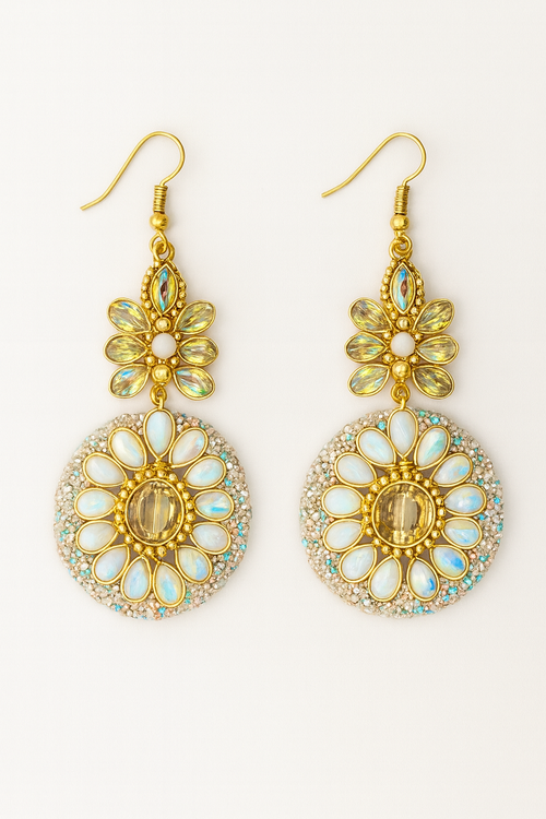 Celestial Glow Statement Earrings
