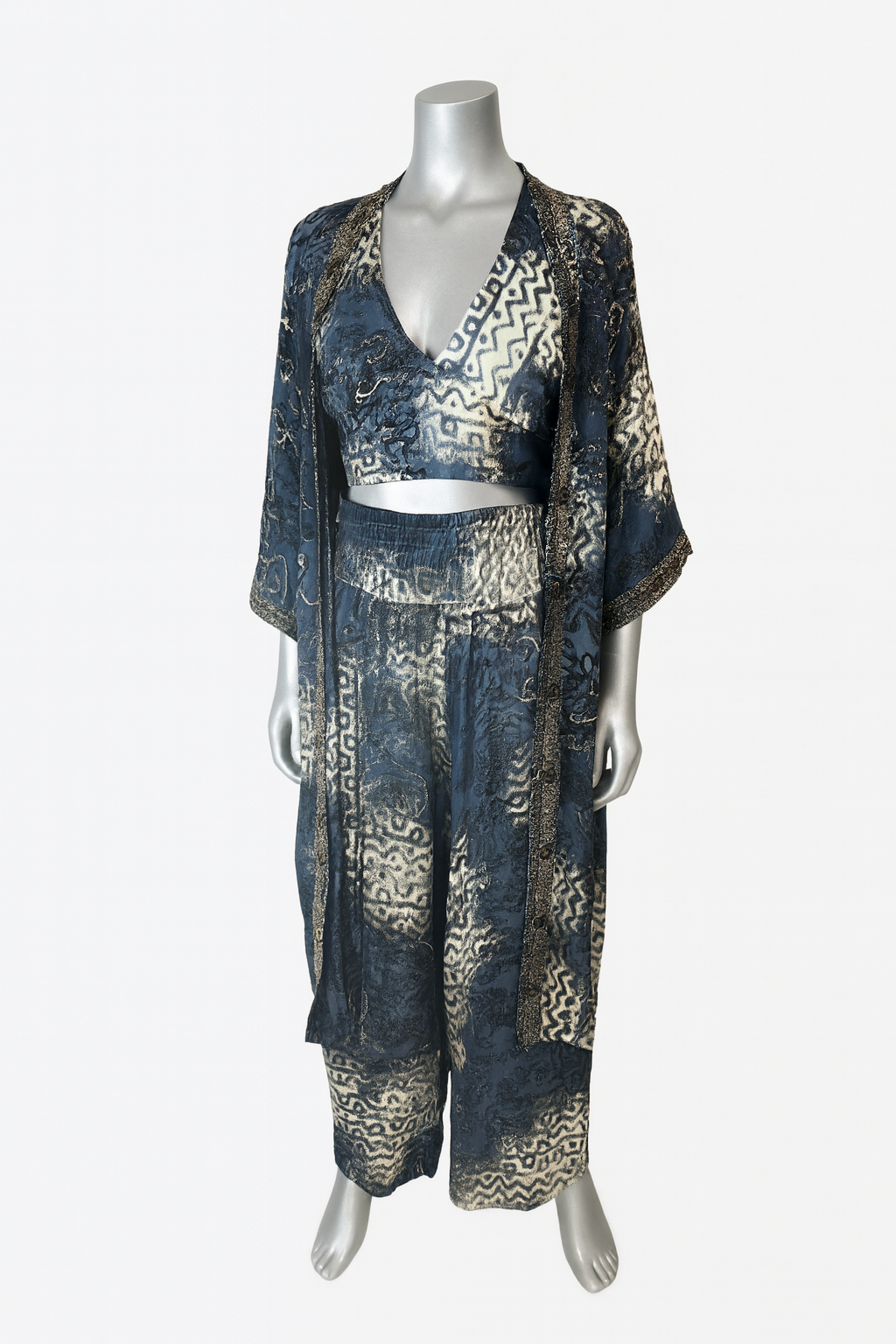 Midnight Dusk Silk Ensemble
