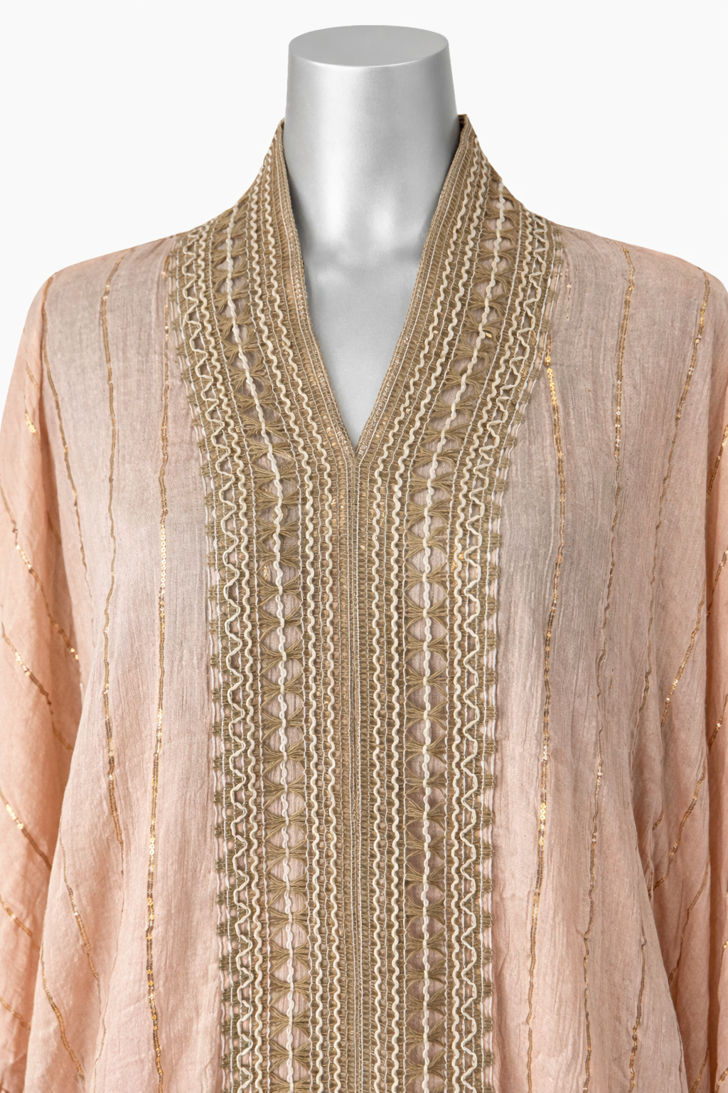 Blush Horizon Embroidered Two-Piece Set - Short Queen Friendly