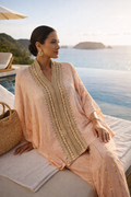 Blush Horizon Embroidered Two-Piece Set - Short Queen Friendly