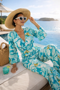 Ocean Bloom Silk Set