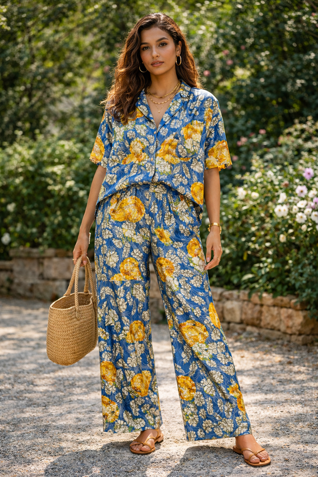 Limoné Aurelia Beaded Brocade Pant Set - Short Queen Friendly