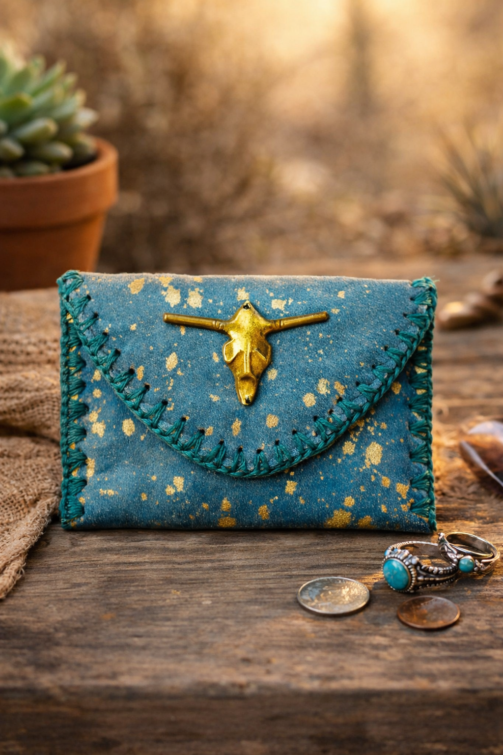 Sahara Muse Leather Mini Coin Purse