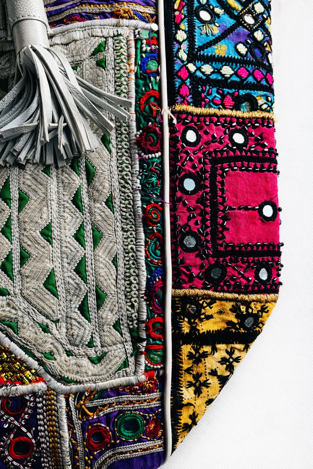 Nomad Bloom Leather Fringe Tote