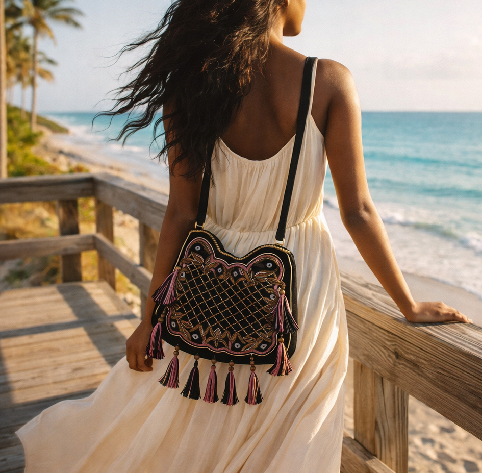 Starlight Serenade Suede Bucket Bag