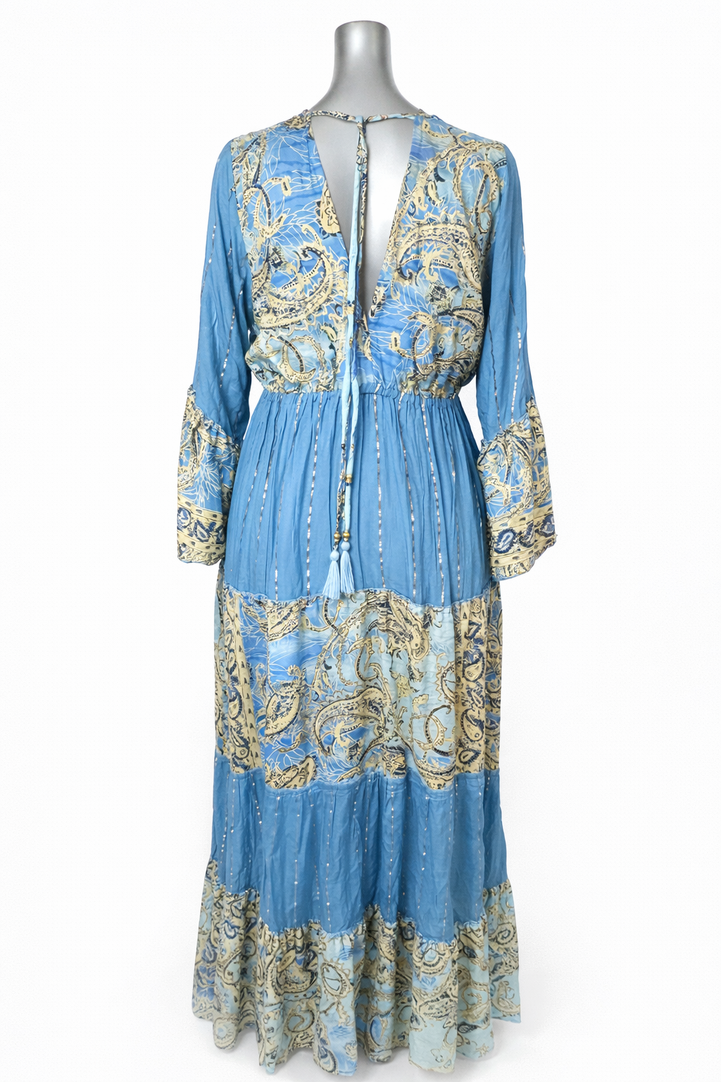 Ocean Reverie Embroidered Maxi Dress