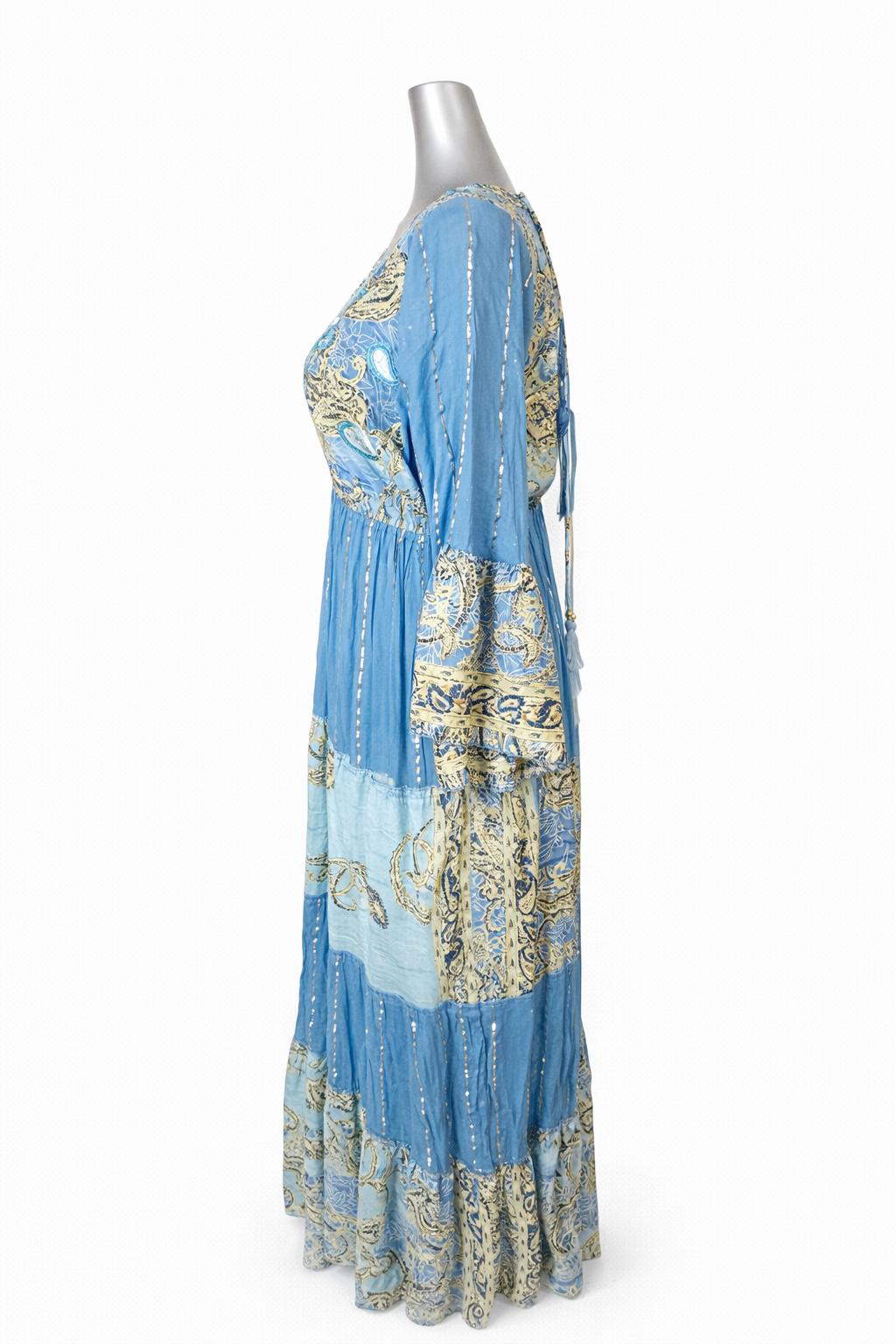 Ocean Reverie Embroidered Maxi Dress