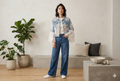 Ivory Heirloom Lace Denim Jacket