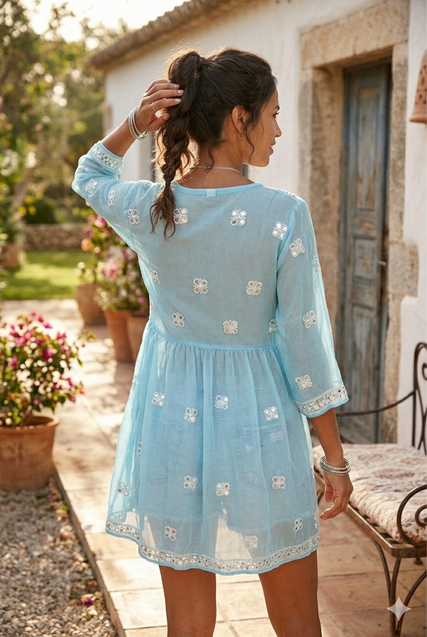Celestial Mirror Garden Tunic