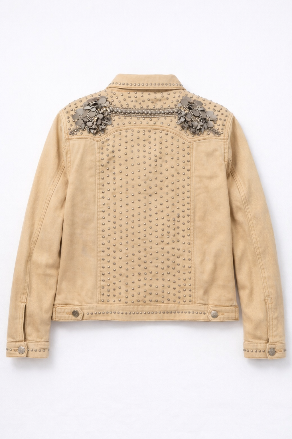 Golden Mirage Embellished Denim Jacket