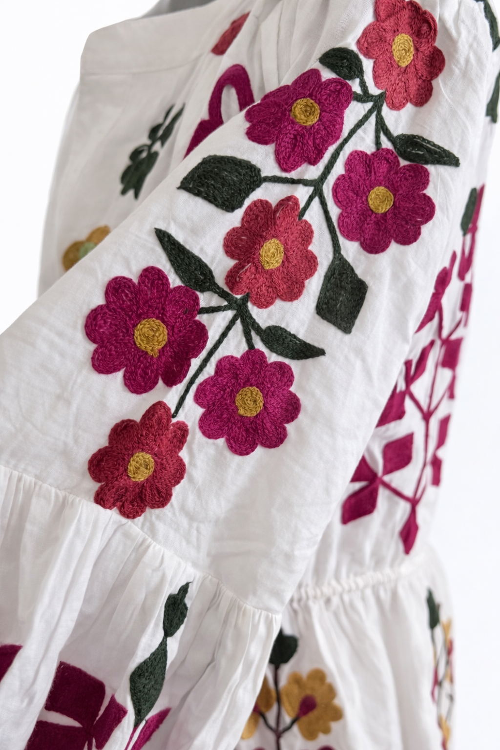 Rosalita Garden Embroidered Cotton Dress