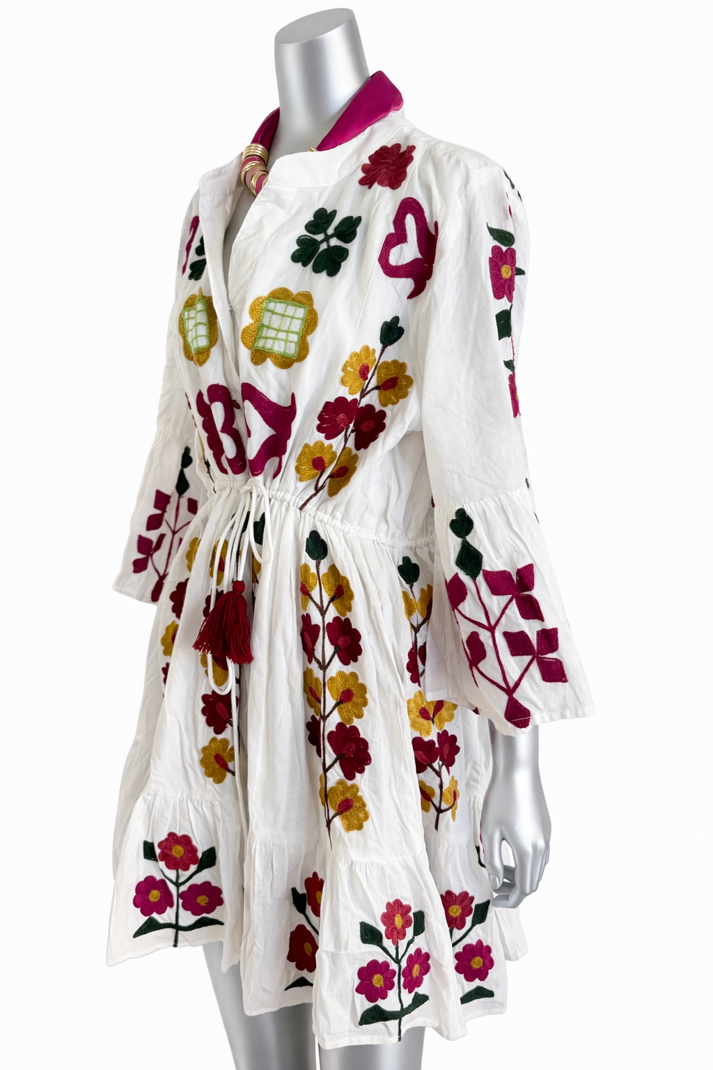 Rosalita Garden Embroidered Cotton Dress