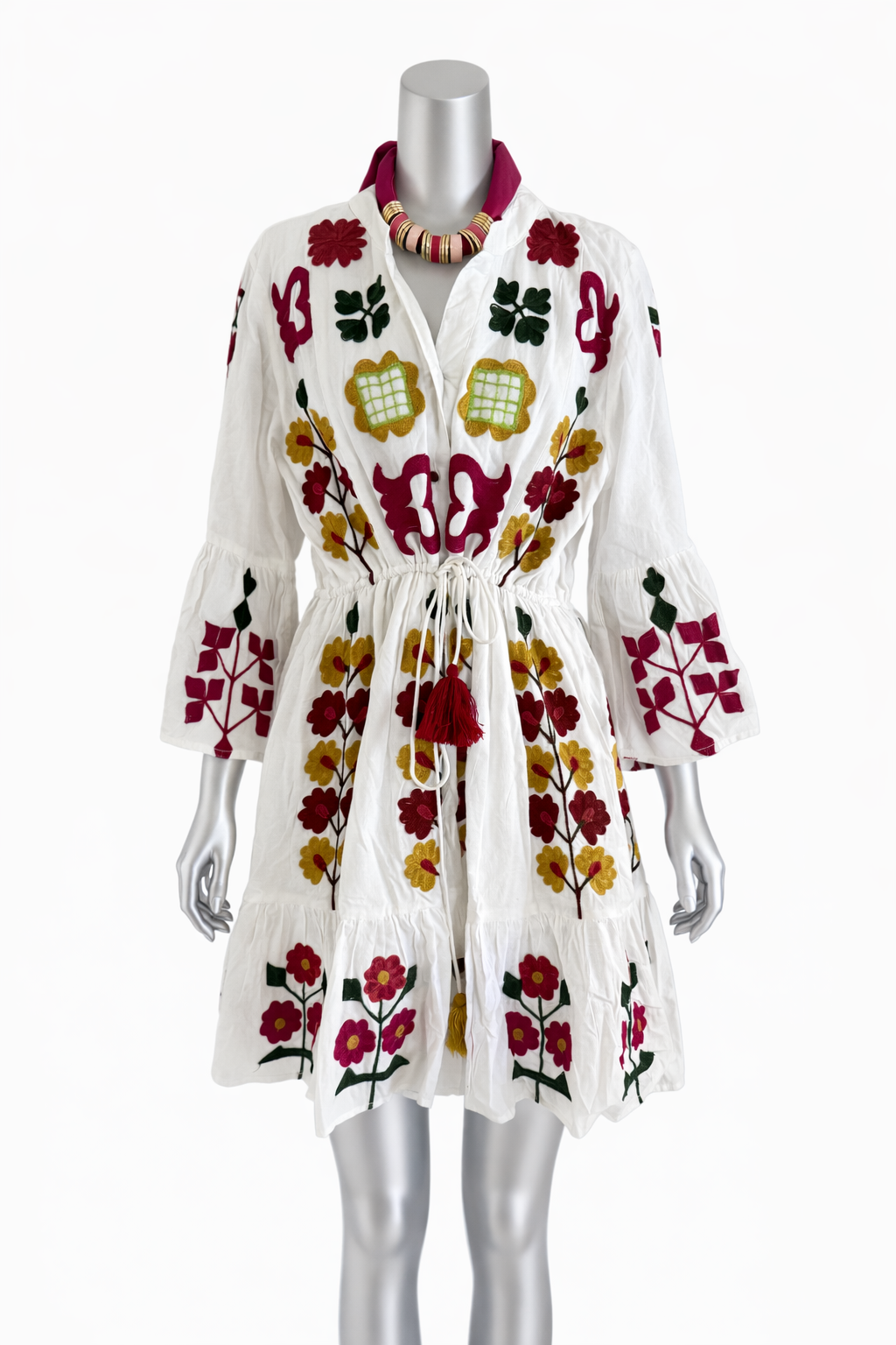 Rosalita Garden Embroidered Cotton Dress