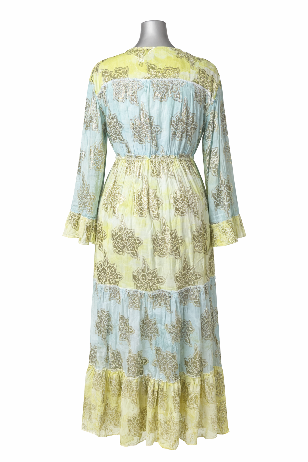 Golden Tide Bohemian Maxi Dress