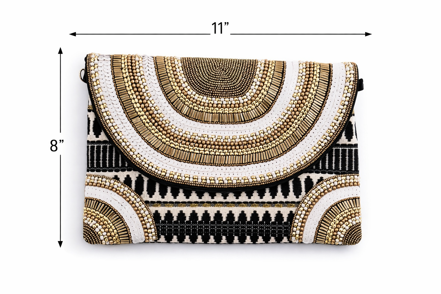 Celestial Arc Embellished Clutch