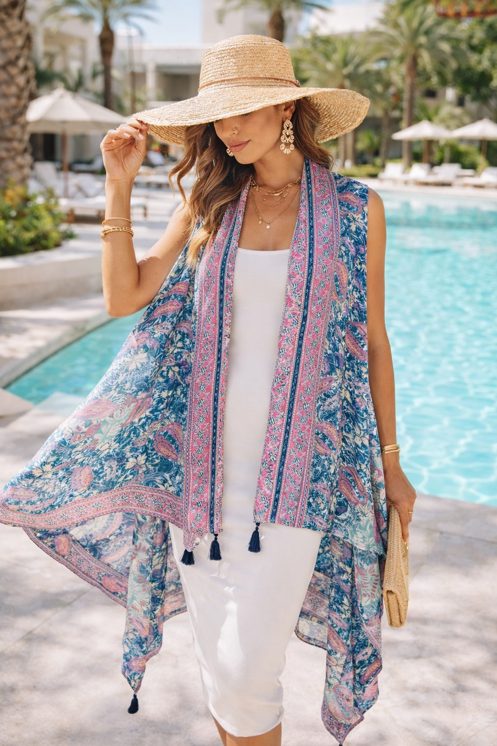 The Silk Mirage Flow Vest