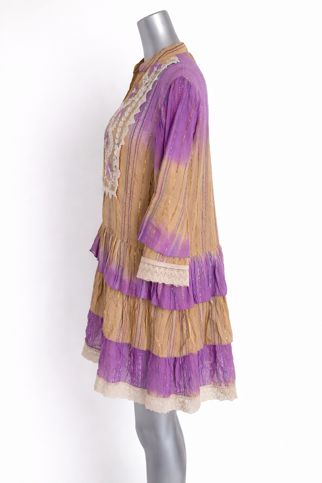 Luna Garden Embroidered Tunic Coverup Dress