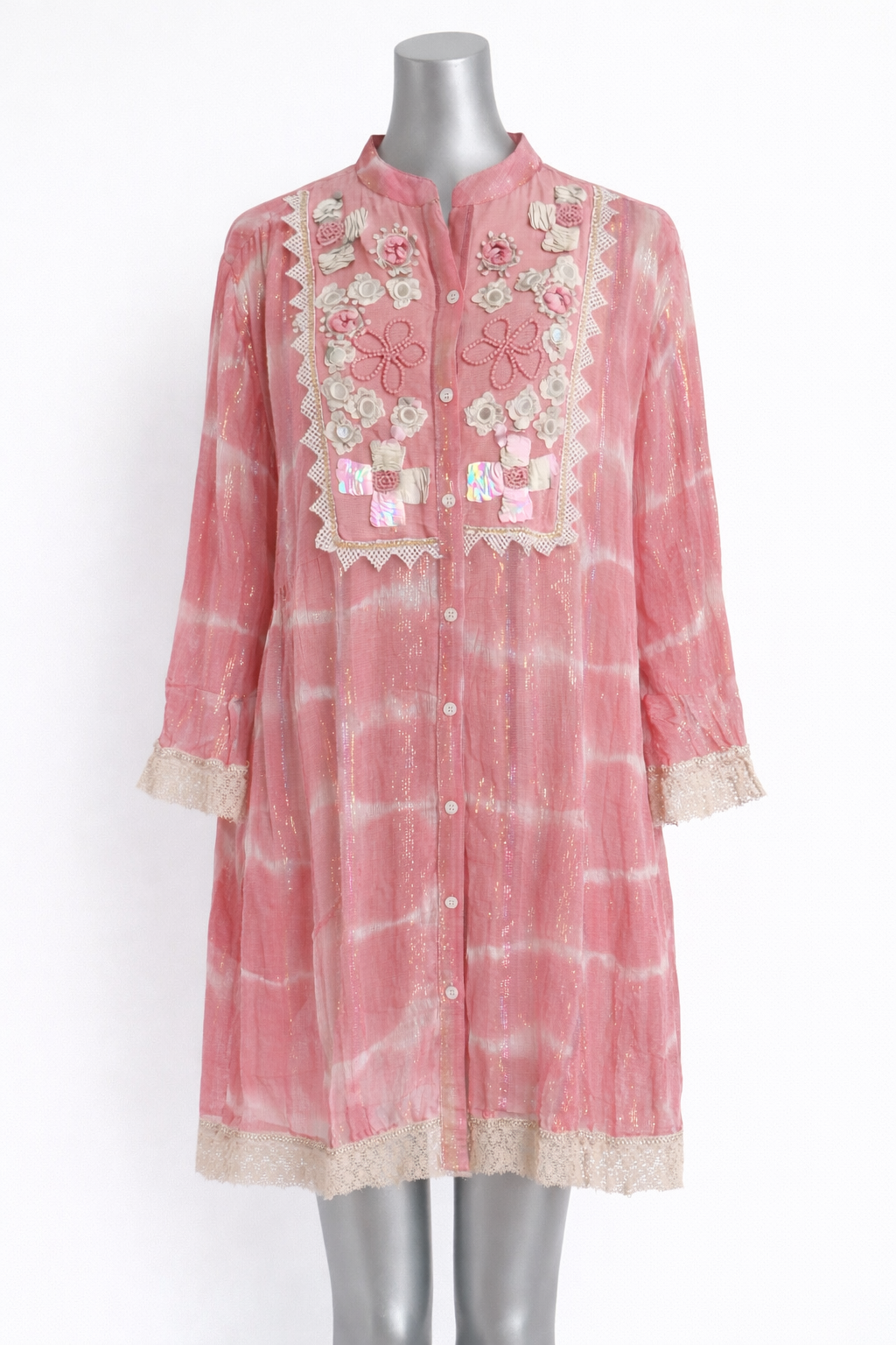 Luna Garden Embroidered Tunic Dress