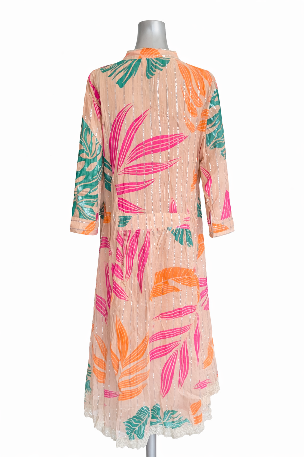 Tropical Muse Embroidered Tunic Dress